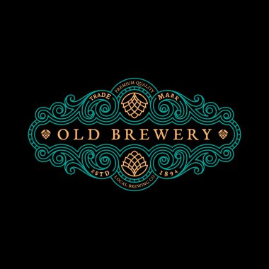 Vintage etiketi şablonu