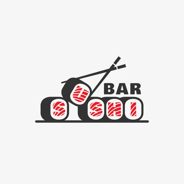 Logo barra sushi — Vettoriale Stock