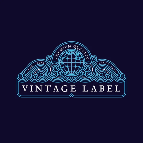 Vintage label template — Stock Vector