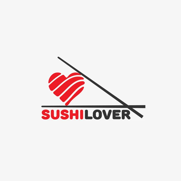 Logotipo amante Sushi —  Vetores de Stock