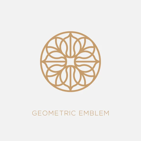 Шаблон геометрического логотипа — стоковый вектор