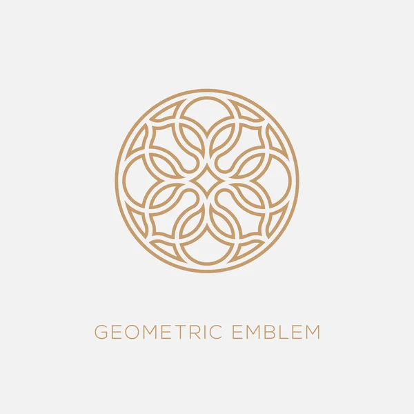 Geometryczne logo szablon — Wektor stockowy