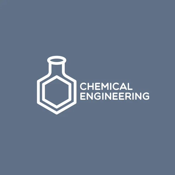 Chemische ingenieurstechnieken logo — Stockvector