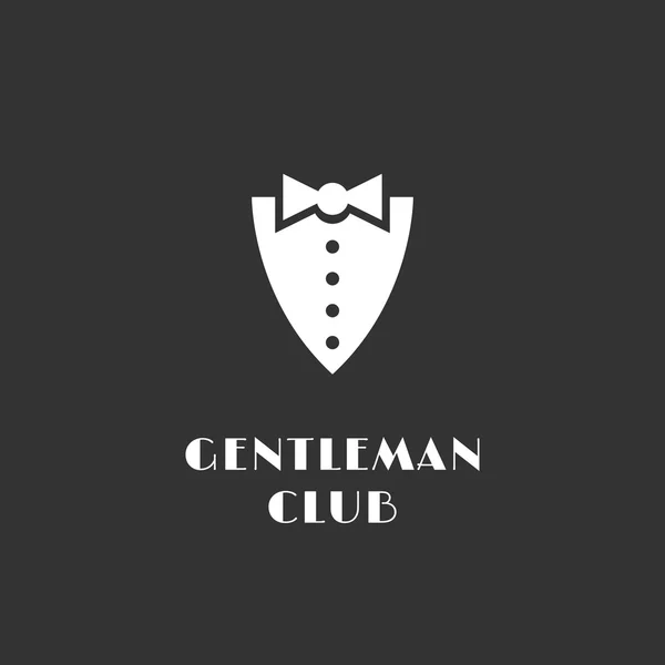 Gentleman club logotyp — Stock vektor