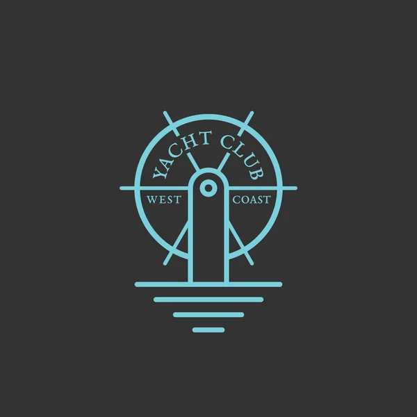 Yat Kulübü logosu — Stok Vektör