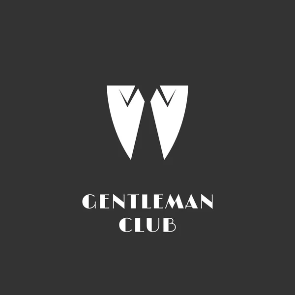 Gentleman club logotyp — Stock vektor