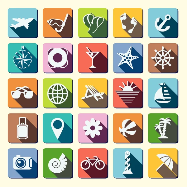 Summer icon set — Stock Vector