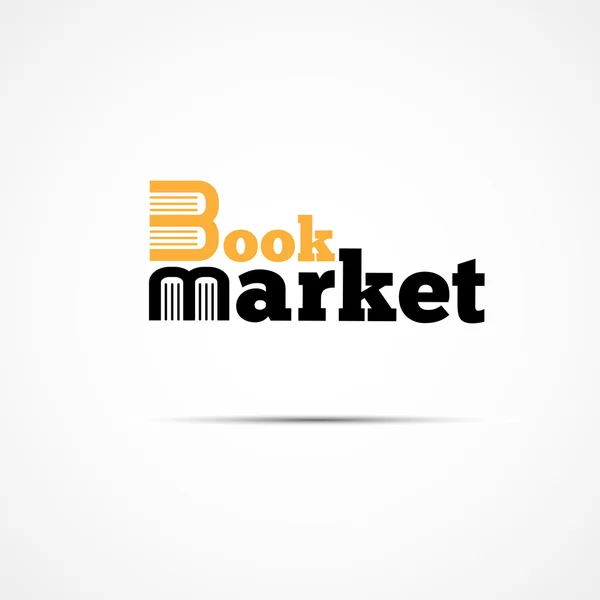 Könyvembléma — Stock Vector