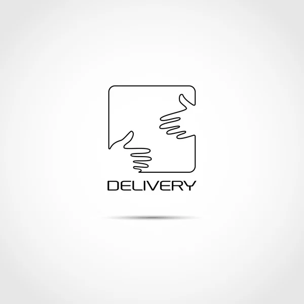 Logotipo para el servicio de entrega — Archivo Imágenes Vectoriales