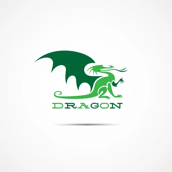 Dračí logo — Stockový vektor