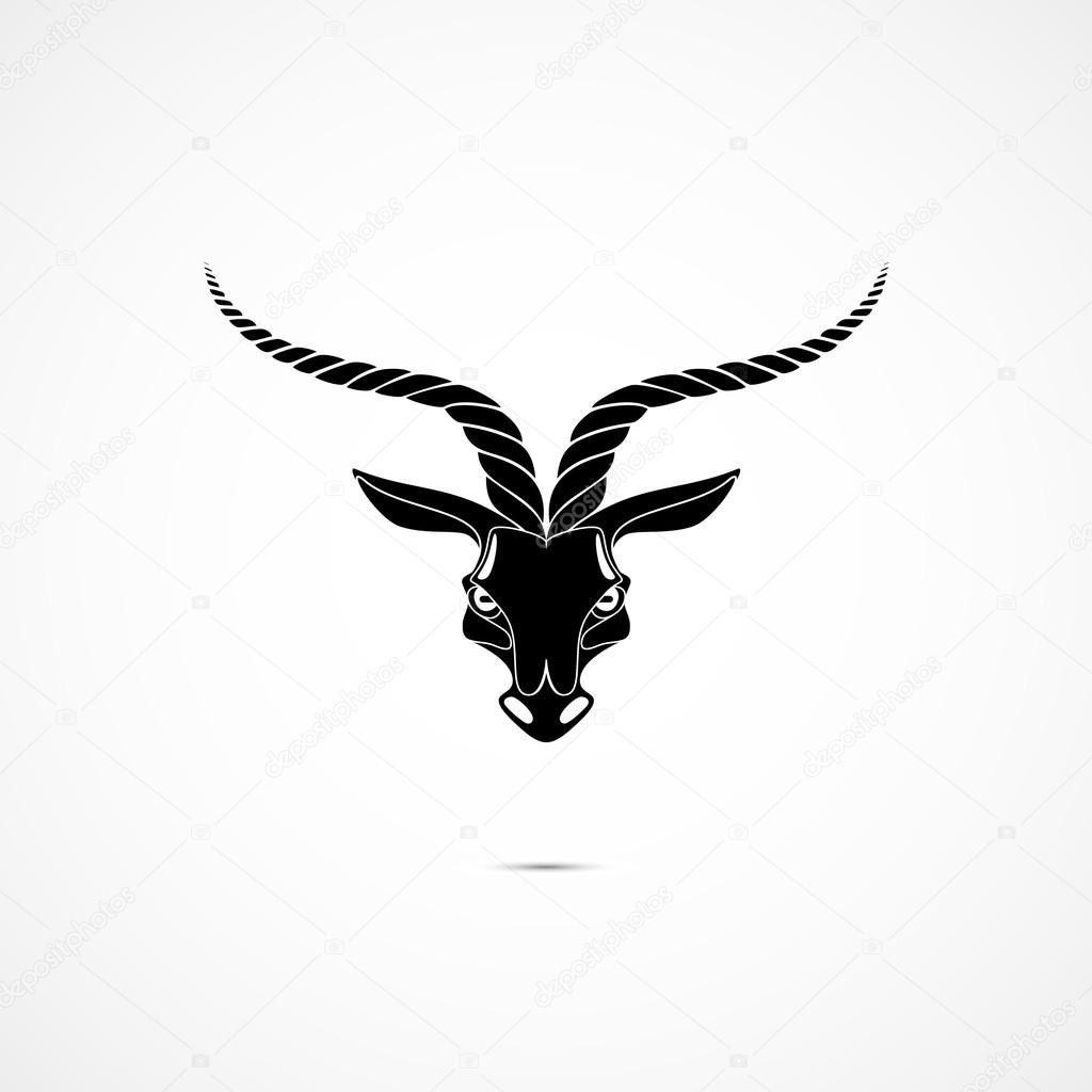 Logotipo de la cabeza de cabra Vector de stock por ©jazzzzzvector 65413767