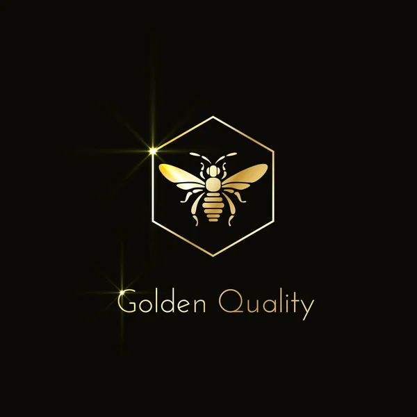 Logo pszczół — Wektor stockowy