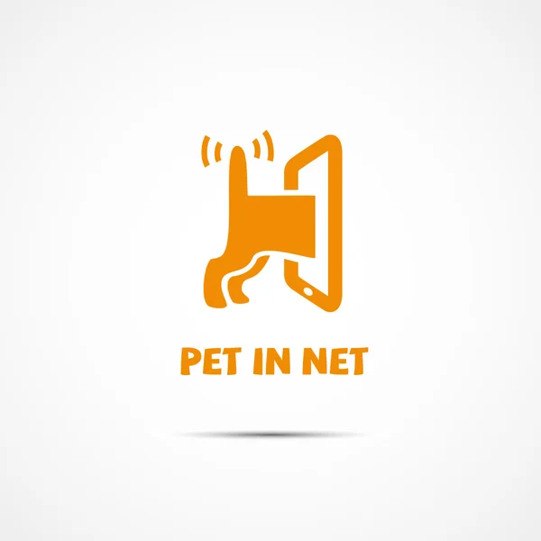 Sällskapsdjur i netto — Stock vektor