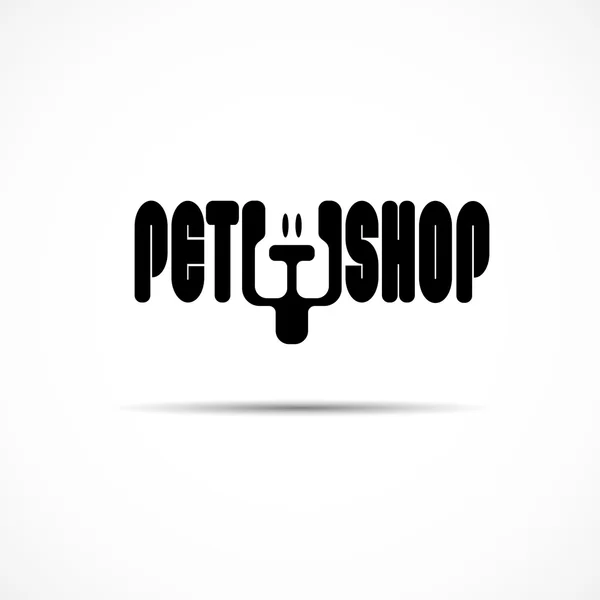 Logo for pet shop — Stock Vector