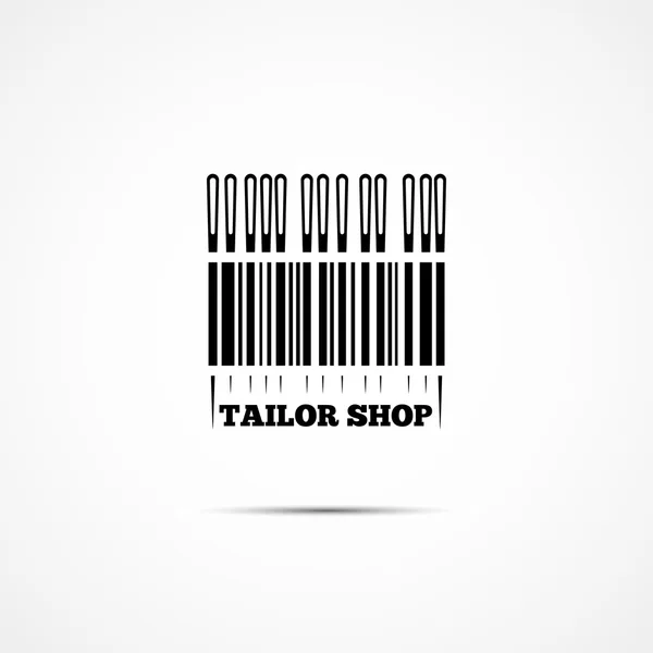 Logotipo da loja de alfaiate — Vetor de Stock