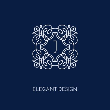 Monogram tasarım şablonu