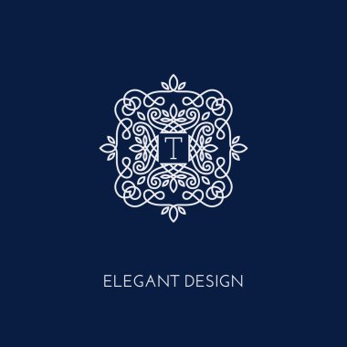 Monogram tasarım şablonu