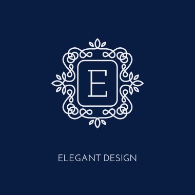 Monogram tasarım şablonu