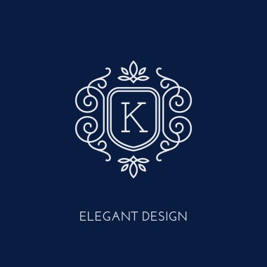 Monogram tasarım şablonu