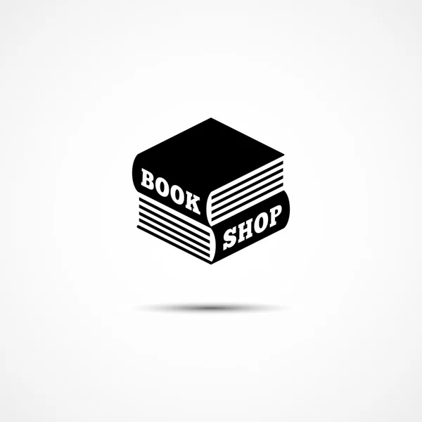 Tienda de libros logo — Vector de stock