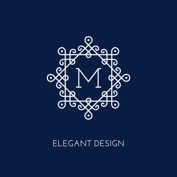 Modello di design monogram — Vettoriale Stock