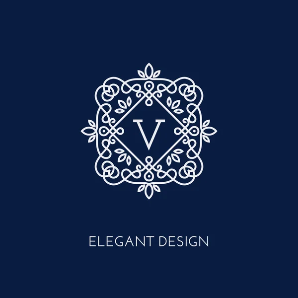 Templat desain monogram - Stok Vektor