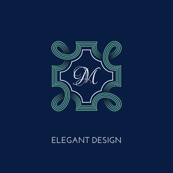 Plantilla de diseño monograma — Vector de stock