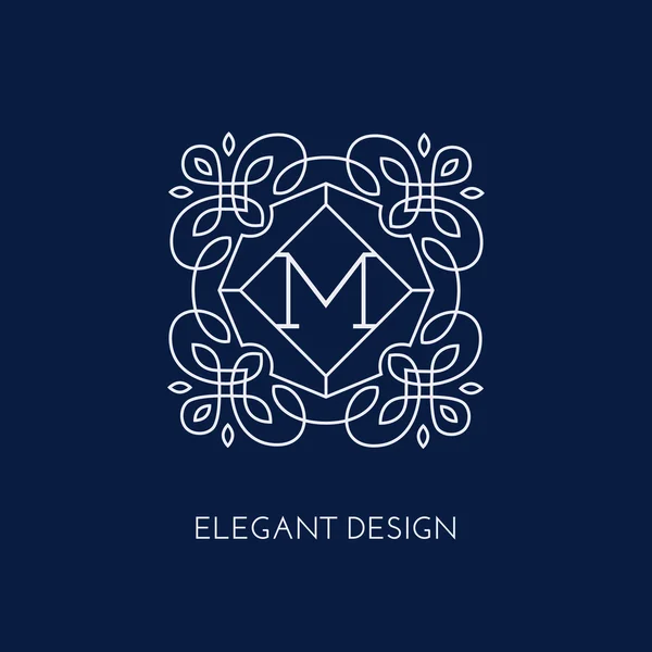 Modello di design monogram — Vettoriale Stock