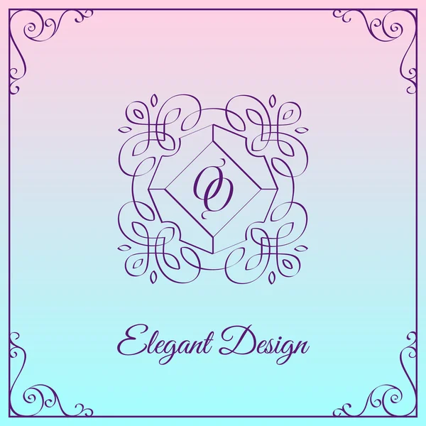 Monogram design template — Stock Illustration Monogram design template Stock Illustration
