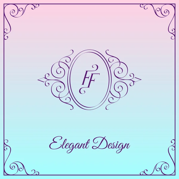 Monogram design template — Stock Illustration Monogram design template Stock Vector