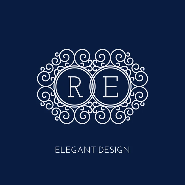 Monogram design template — Stock Illustration Monogram design template Royalty Free Stock Illustrations