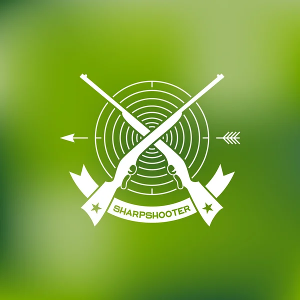 Hunt logo — Stockový vektor