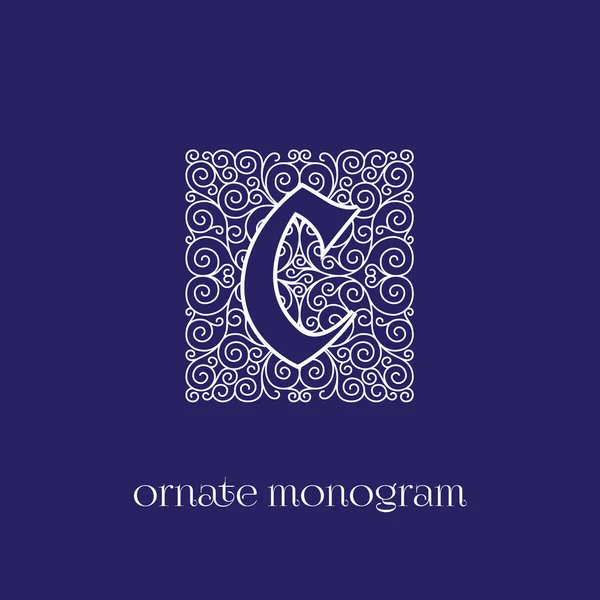 Monograma C — Vector de stock