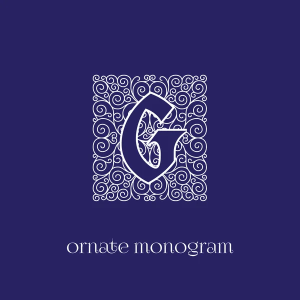 Monogram G — Stock Vector