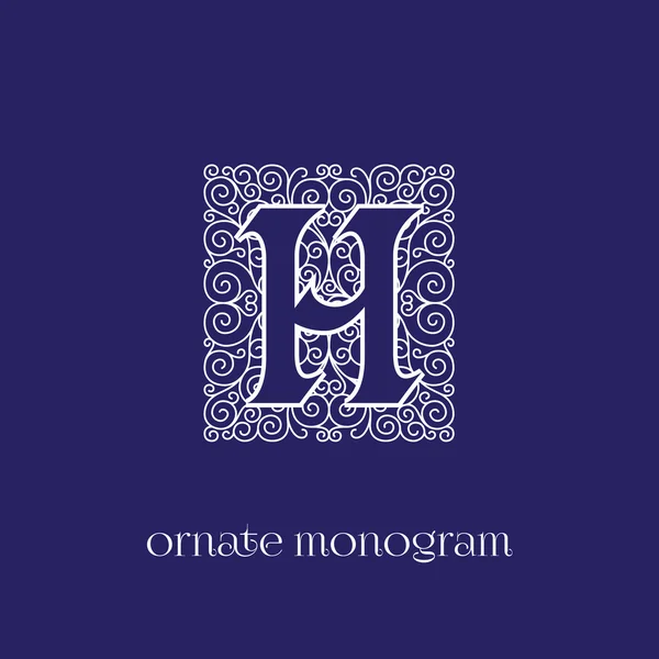 Monograma H — Vector de stock