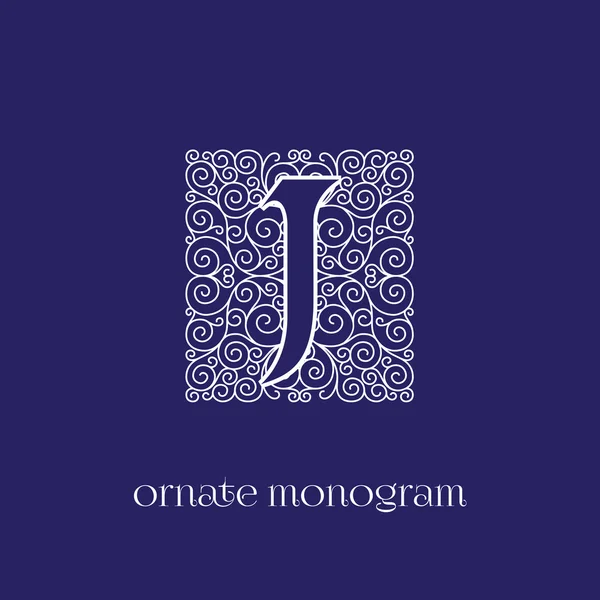 Monogram J — Stock Vector