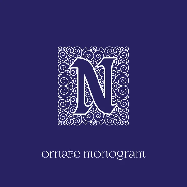 Monogram N — Stock Vector