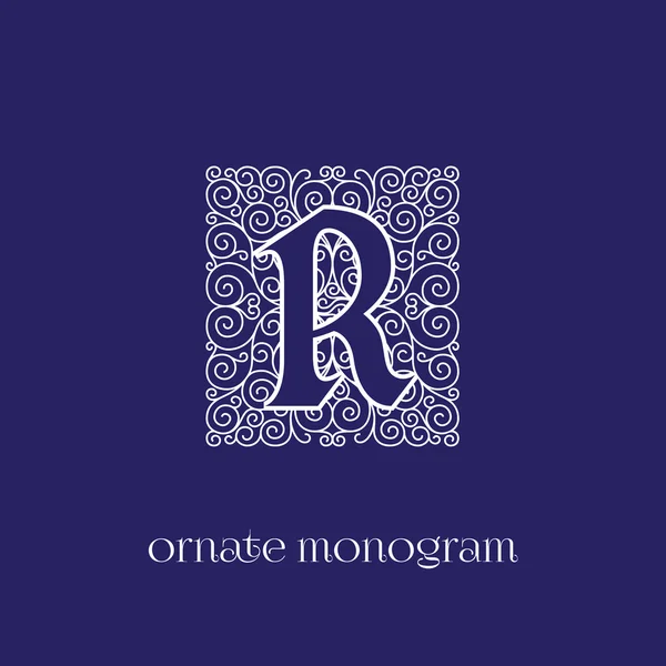 Monogram r — Stock Vector