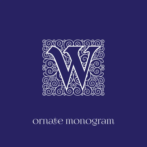 Monogram W — Stock Vector
