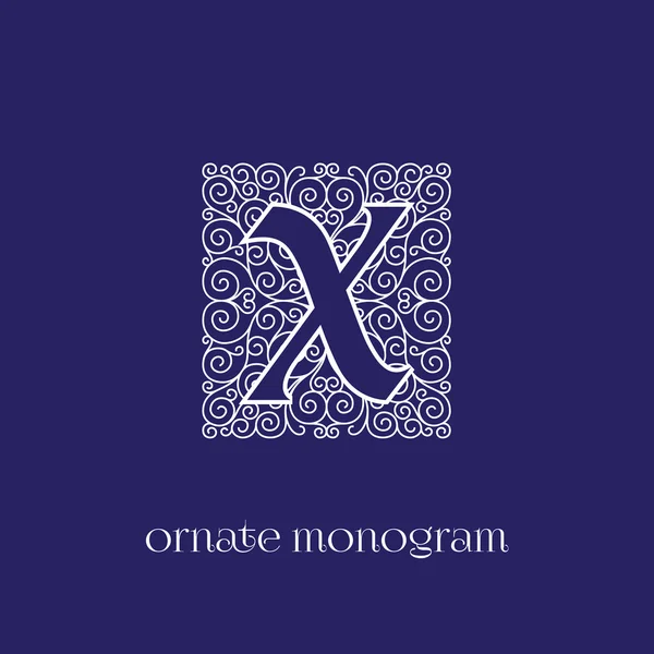 Monogram X — Stock Vector