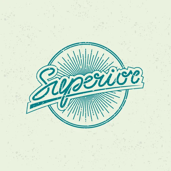 Superieure label — Stockvector