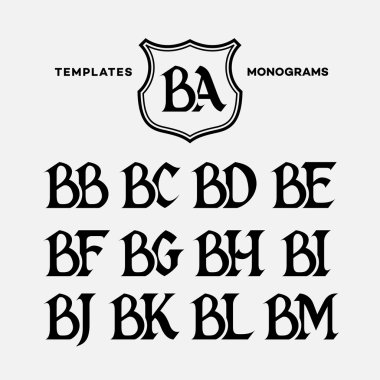Monograms design templates