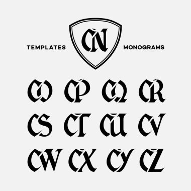 Monograms design templates