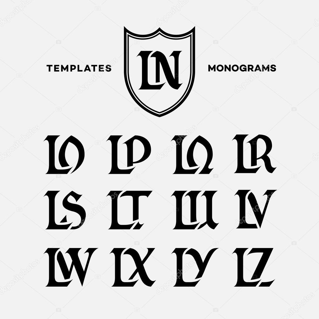Monograms design templates Stock Vector by ©jazzzzzvector 77663316