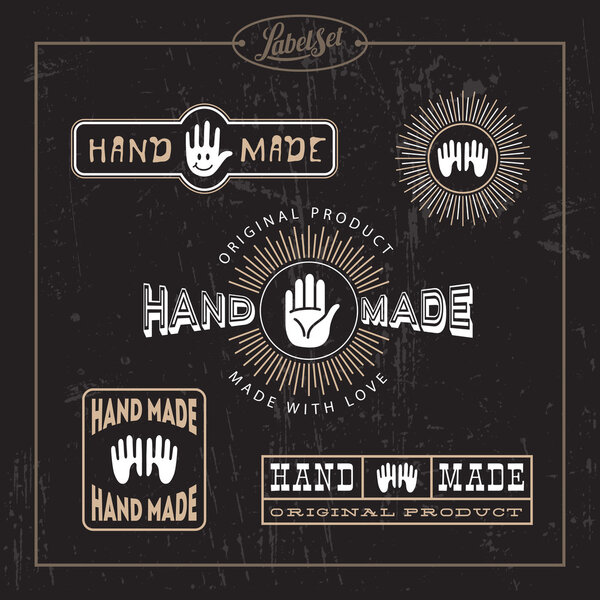 Hand made label set