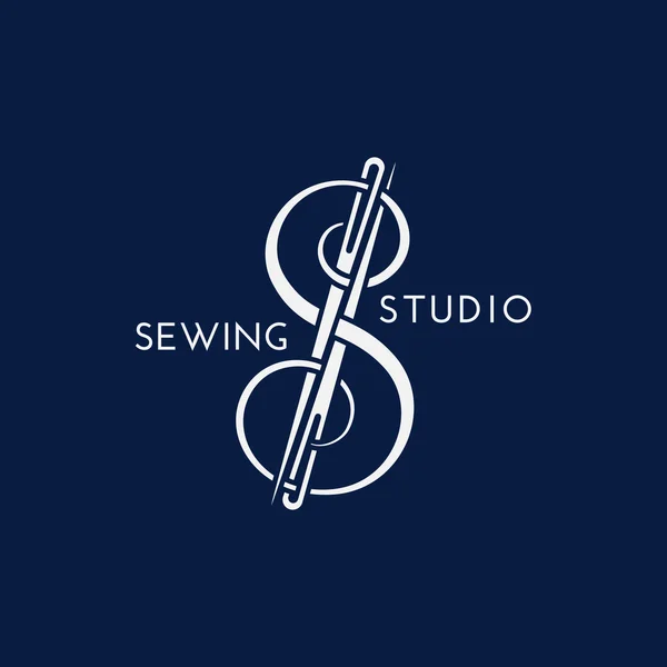 Logo studio do szycia — Wektor stockowy