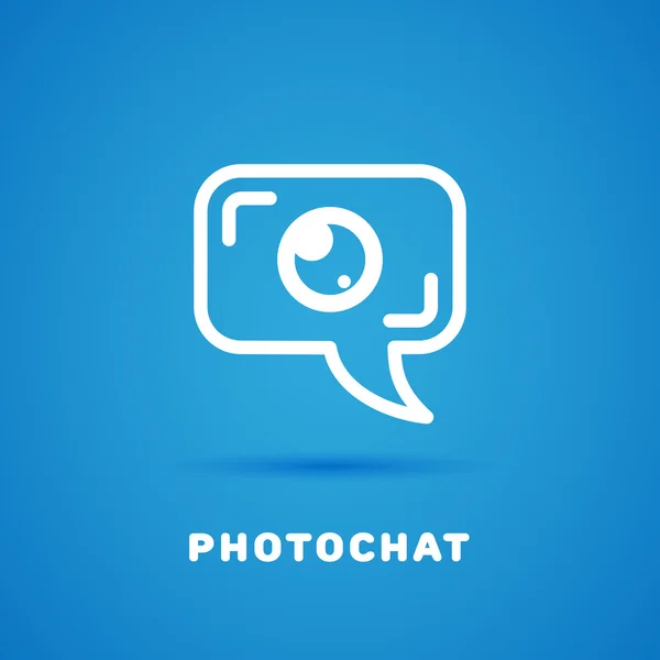 Foto chat logo — Stockový vektor