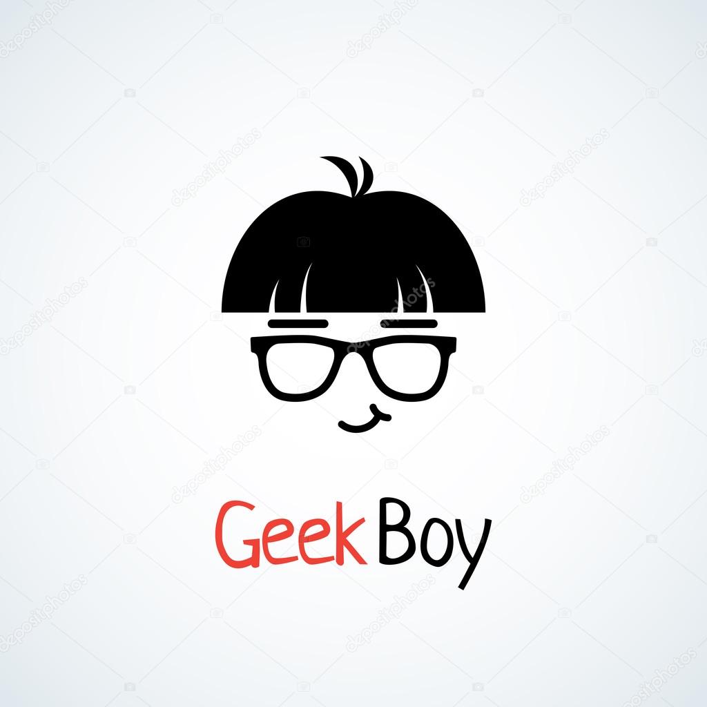 Download Geek boy logo | Geek Boy logo — Stock Vector ...