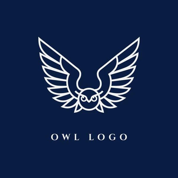 Plantilla de logotipo de búho — Vector de stock