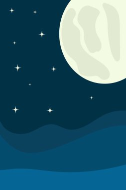 Vektör soyut minimalist manzara. Yalan makinesi, web tasarımı, baskılar vs. için şablon